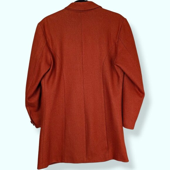 V. Pat Argenti Boutique Orange Button Blazer - Picture 5 of 11